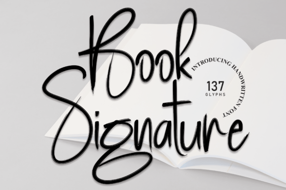 Book Signature: A Handwritten Font for Elegant Branding