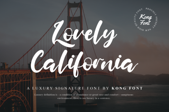 Discover the Playful Charm of the Lovely California Typeface