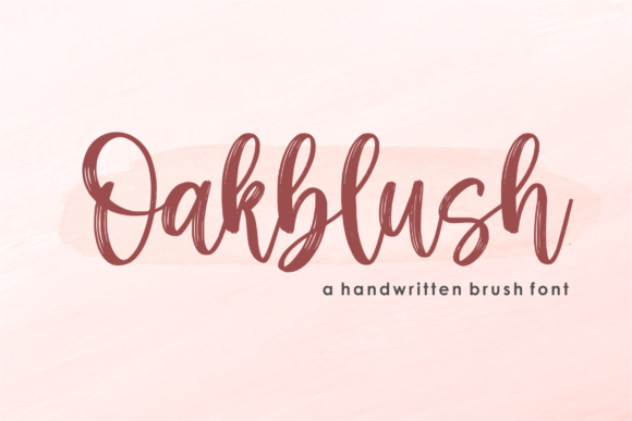 Discovering the Charm of Oakblush: A Script Font with Personality