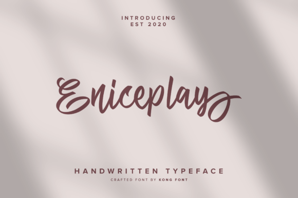 Eniceplay: The Playful Script Font for Modern Designers