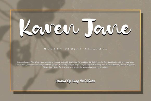 Karen Jane: A Handwritten Font for Playful, Modern Branding