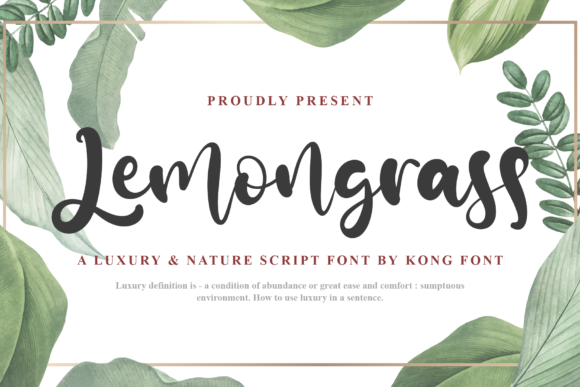 Lemongrass: A Fresh Take on Handwritten Typography