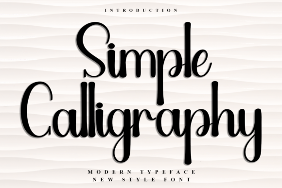 Simple Calligraphy: A Festive Typeface for Holiday Cheer
