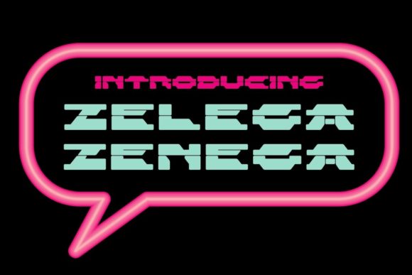 Zelega Zenega: A Futuristic Font for Tech-Inspired Design
